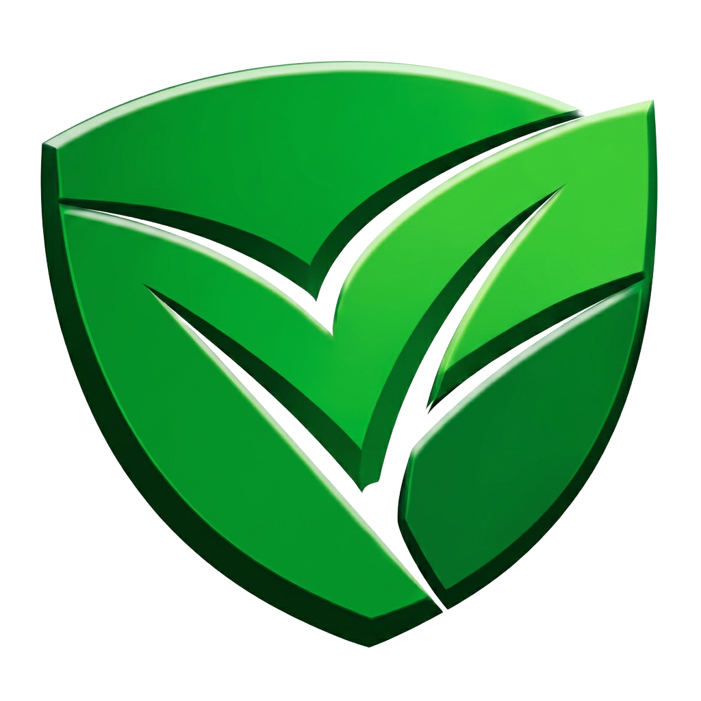 MyValetPro green leaf shield logo